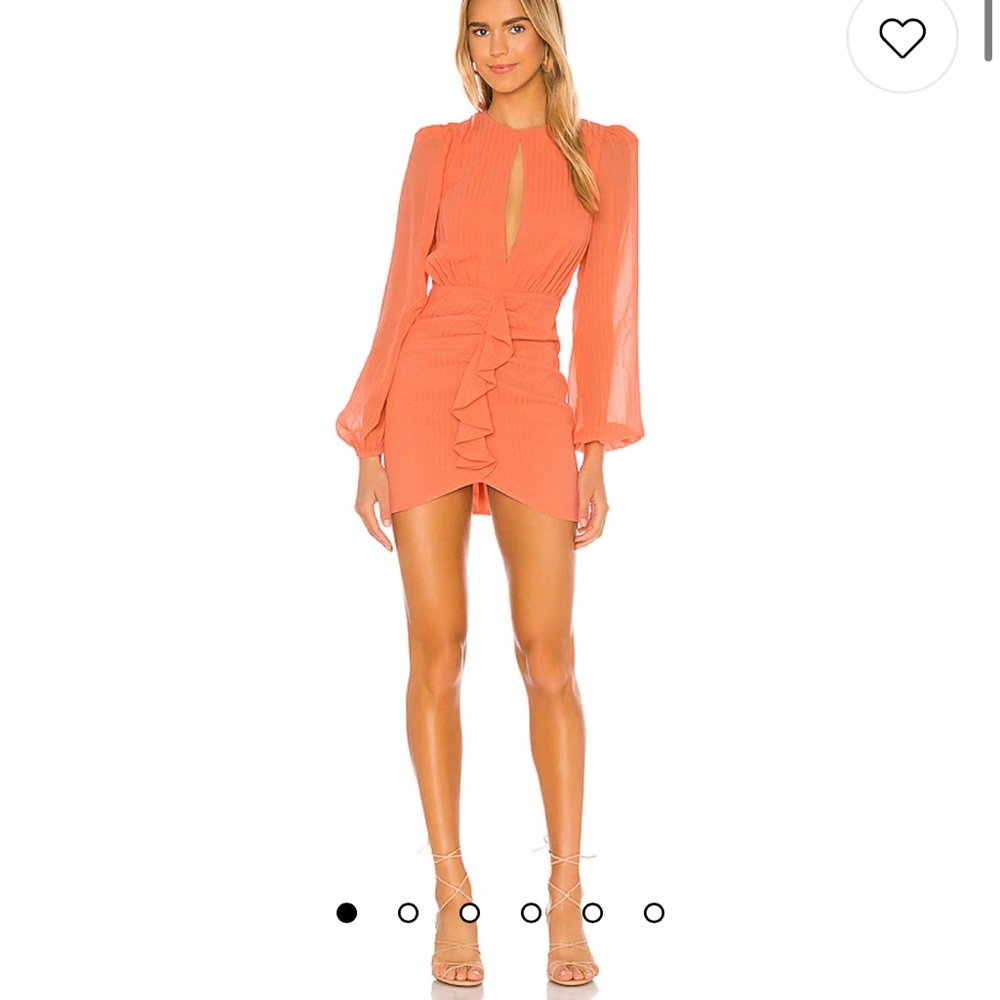 NBD Arijana Mini Dress in Coral